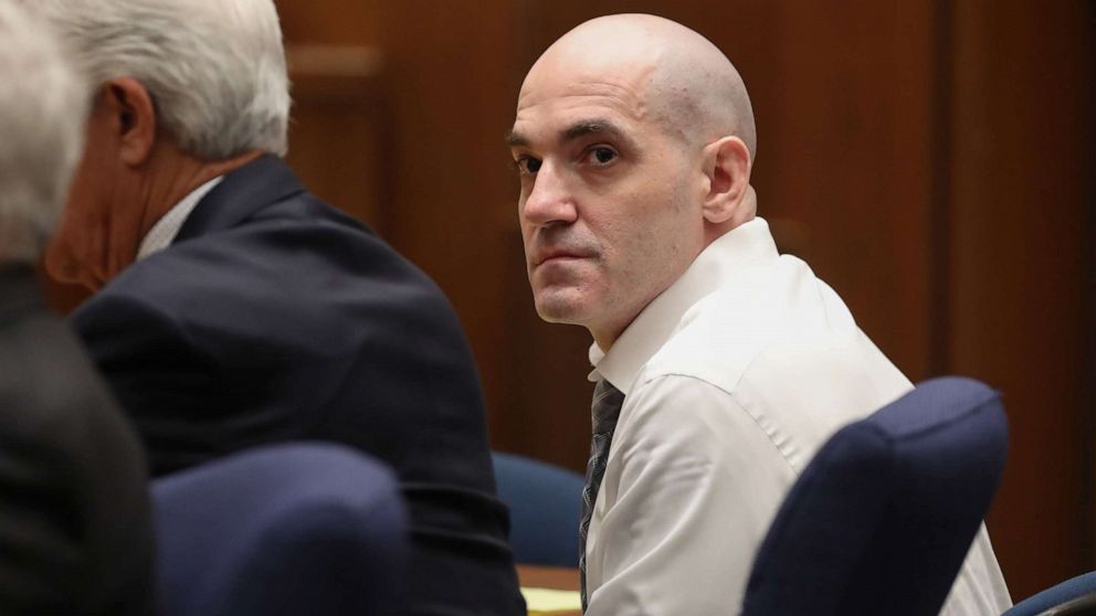 PHOTO: Michael Gargiulo listens during closing statements in his capital murder trial in Los Angeles Superior Court, Aug. 6, 2019.