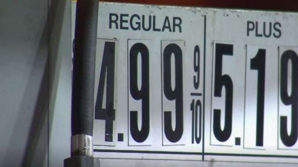 Gas prices up 5 cents this week, 52 cents from 2017 - ABC News