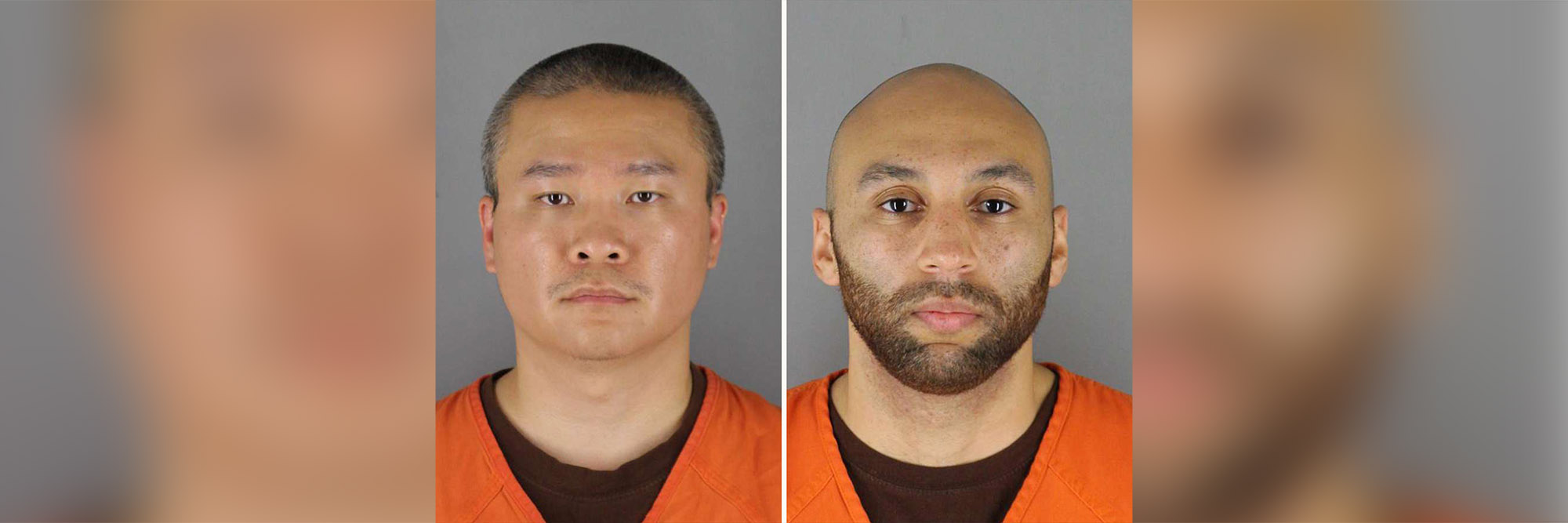 PHOTO: Former Minneapolis police officers Tuo Thoa, and J. Alexander Kueng are pictured in booking photos released by the Hennepin County Jail.