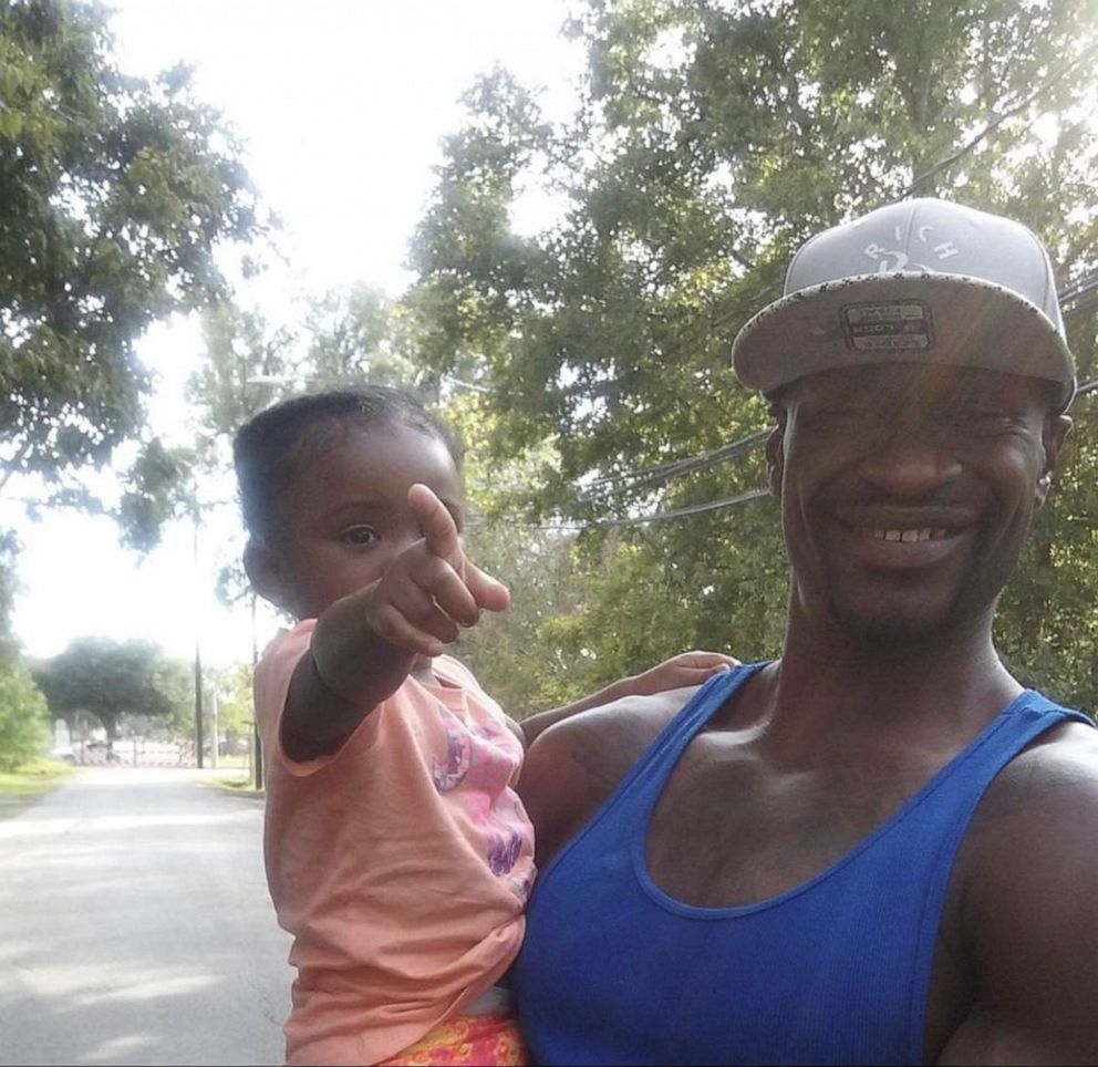 PHOTO: George Floyd, who died in Minneapolis police custody, is seen with his daughter Gianna in an undated family photo in Minneapolis, Minn.