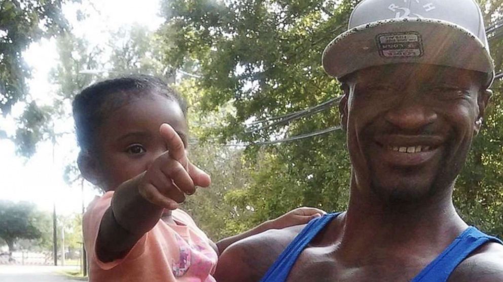 PHOTO: George Floyd, who died in Minneapolis police custody, is seen with his daughter Gianna in an undated family photo in Minneapolis.