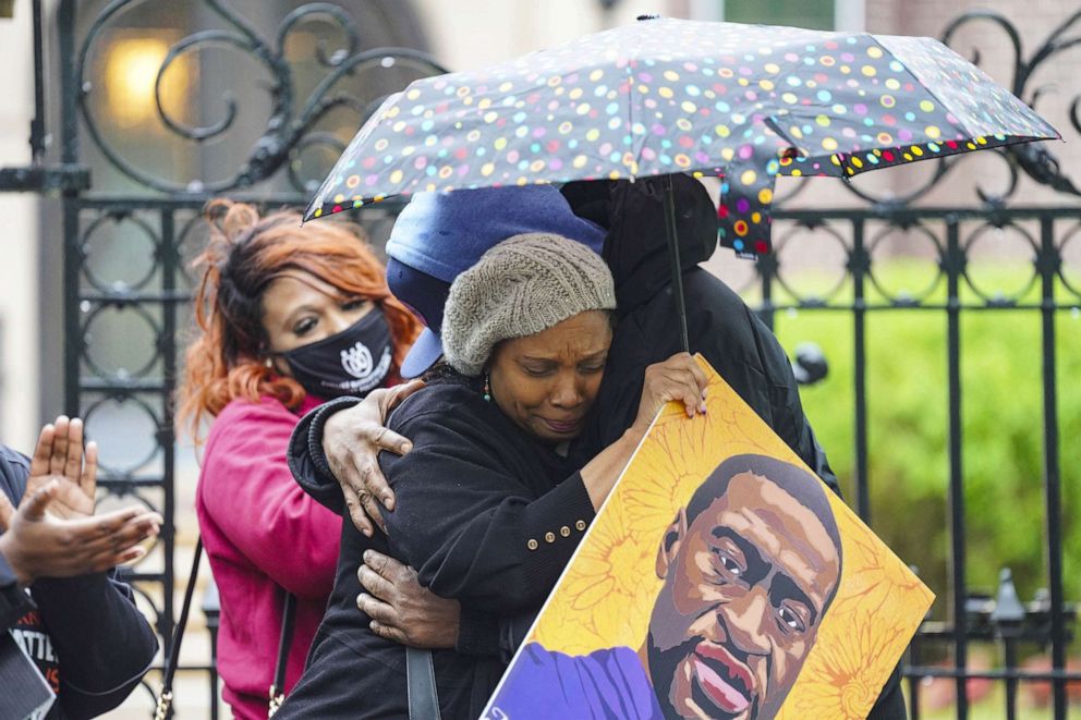 PHOTO: Protesters gathered outside of the Minnesota GovernorÃ¢s Residence for a rally remembering the 2nd anniversary of the murder of George Floyd.