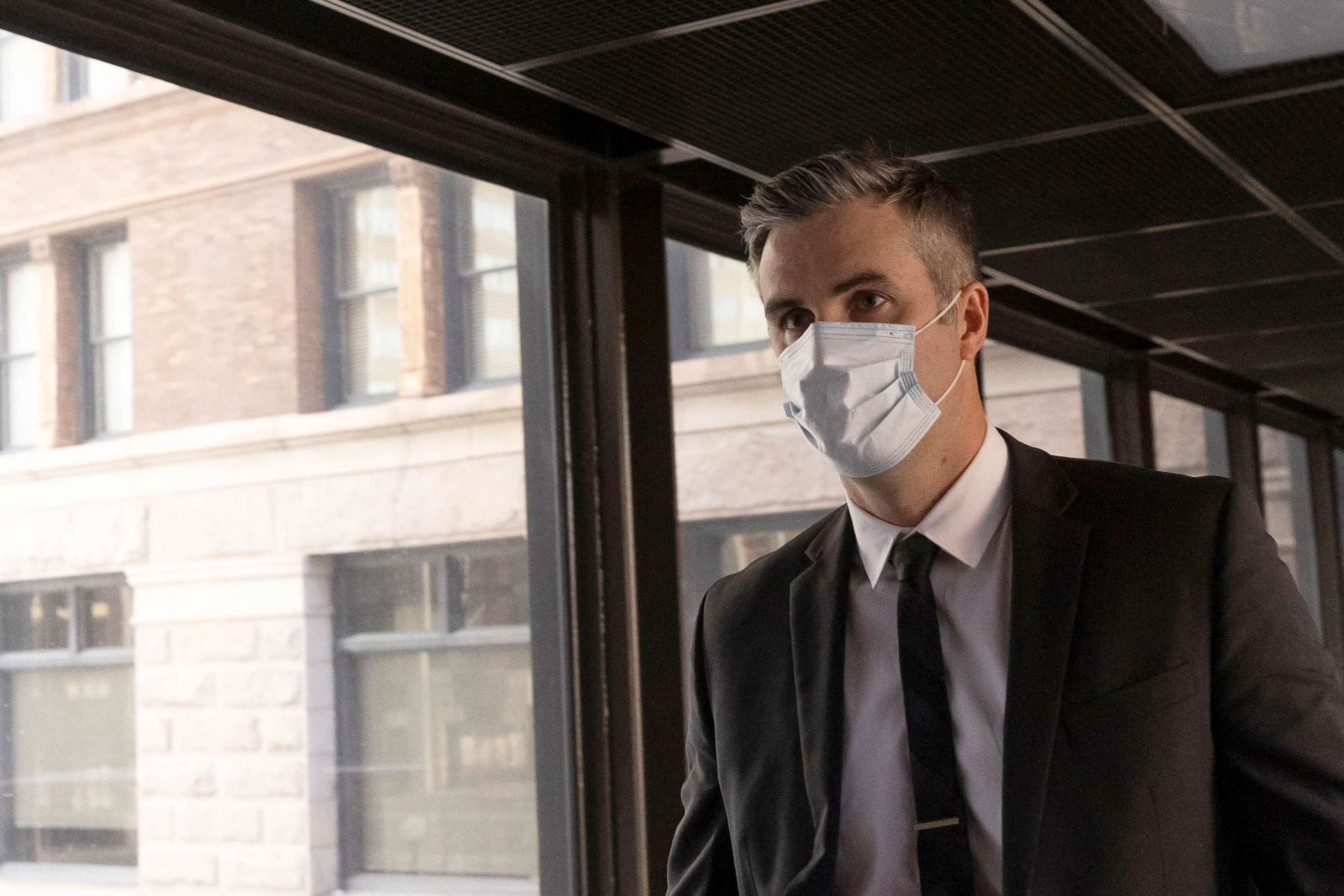 PHOTO: Former Minneapolis Police Officer Thomas Lane arrives at the U.S. District Court in St. Paul, Minn., on Jan. 11, 2022.