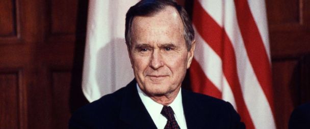PHOTO: President George Bush listens to a reporters question during a press conference in Ottawa, Canada, circa March 1991.
