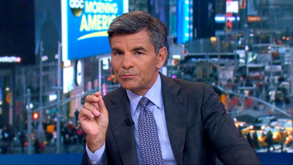 PHOTO: ABC News' George Stephanopoulos discusses interviewing Michael Cohen on "Good Morning America," July 2, 2018.