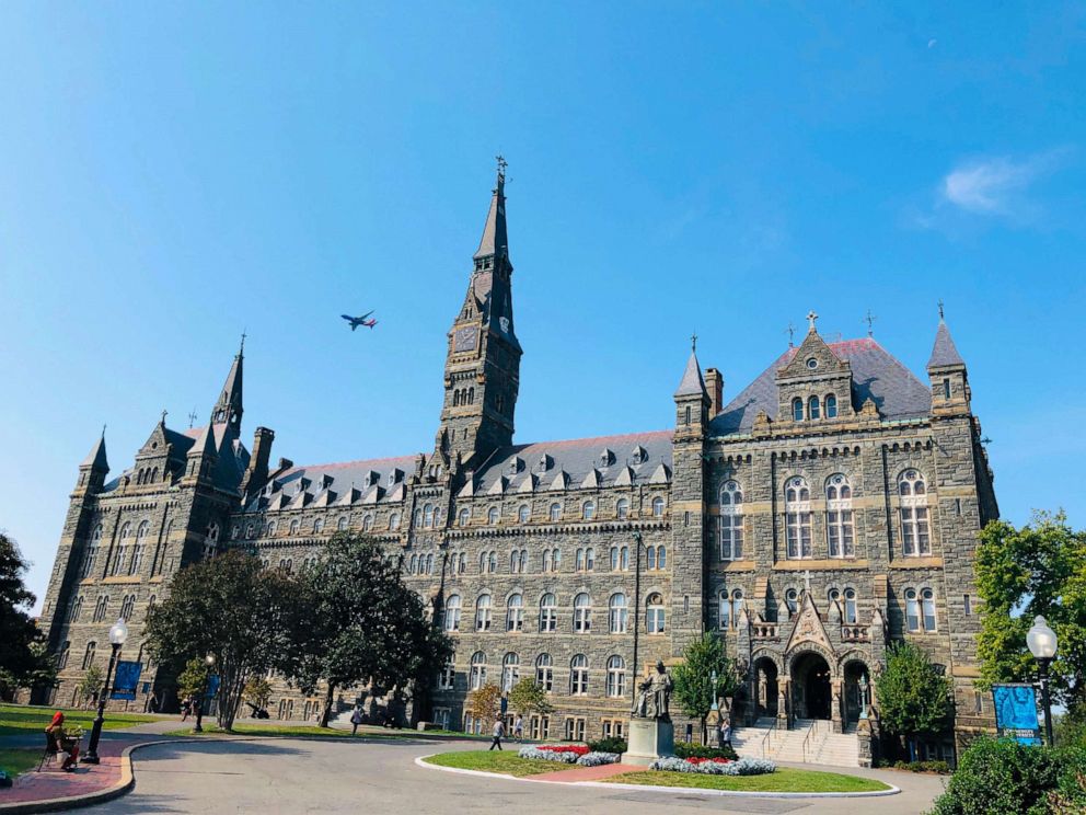 PHOTO: A view of Healy Hall at Georgetown University is seen in Washington, D.C.,  Sept. 22, 2019.