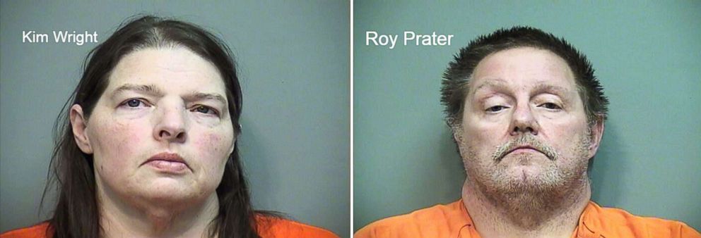 PHOTO: Kim Wright and Roy Prater are pictured in undated booking photos released by the Effingham County Sheriff's Office in Georgia.
