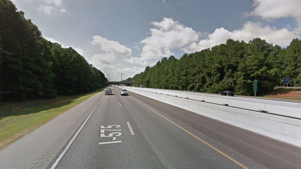 PHOTO: A road rage incident happened on I-575 just past the Chastain Road exit in Cobb County, Ga., Sept. 23, 2018.