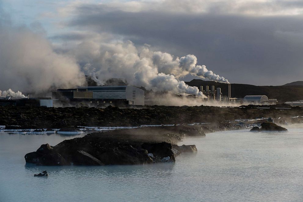 PHOTO: Geothermal power plant, Blue Lagoon, Grindavik, Iceland.