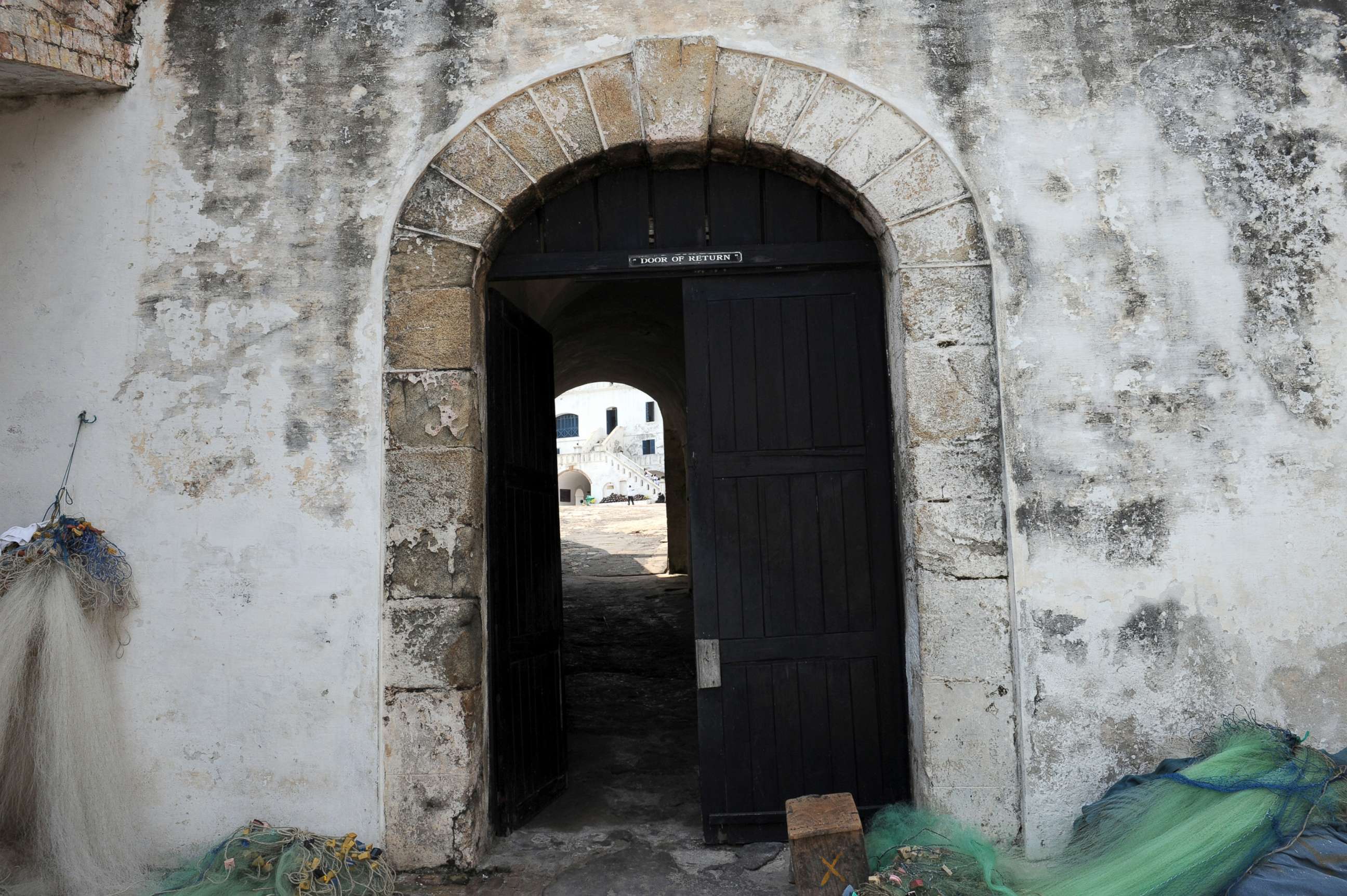 PHOTO: Shown in this Dec. 1, 2010, file photo, is the "Door of No Return" at Cape Coast Castle in Ghana, a fortress used to confine slaves in Ghana before they were shipped abroad.