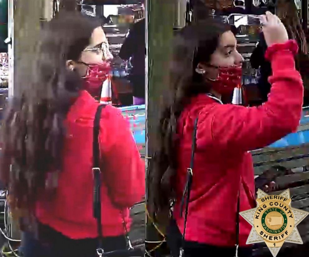 PHOTO: The King County Sheriff's Office released video surveillance of Gia Fuda, 18, at a coffee shop in Index, Wash., on July 24, 2020, where she was last seen before going missing. She was found alive eight days later.