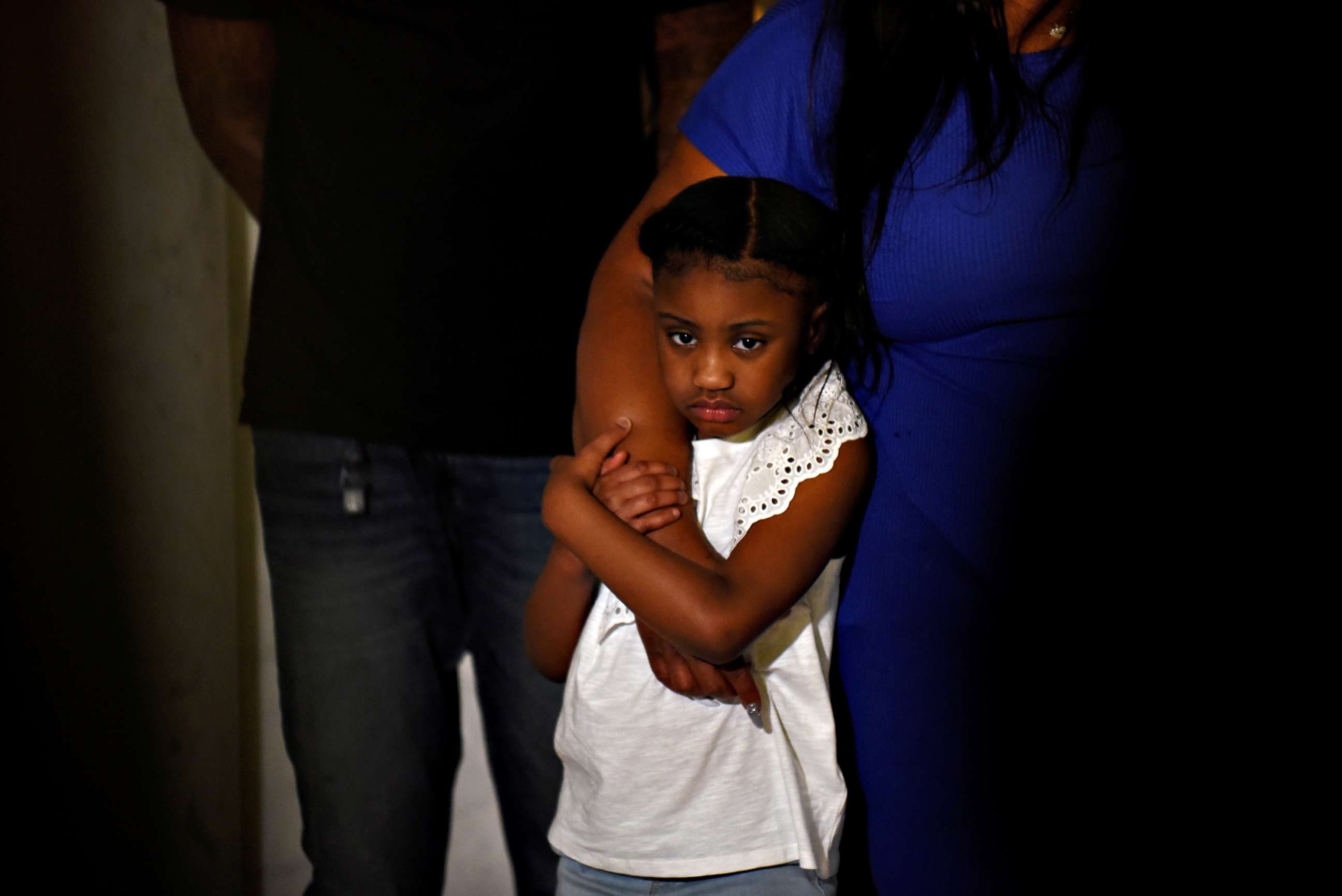 PHOTO: George Floyd's daughter, Gianna Floyd, 6, is seen during a press conference at Minneapolis City Hall following the death in Minneapolis police custody of George Floyd in Minneapolis, Minn., June 2, 2020.