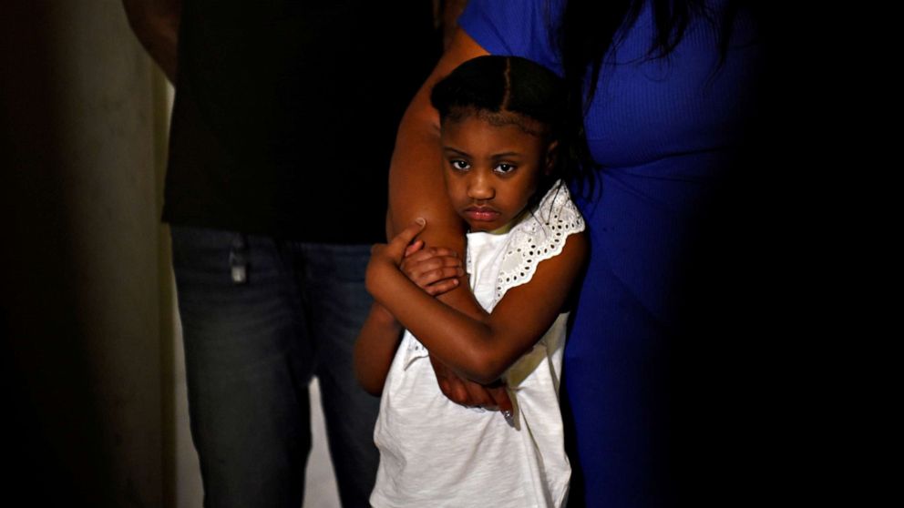 PHOTO: George Floyd's daughter, Gianna Floyd, 6, is seen during a press conference at Minneapolis City Hall following the death in Minneapolis police custody of George Floyd in Minneapolis, Minn., June 2, 2020.