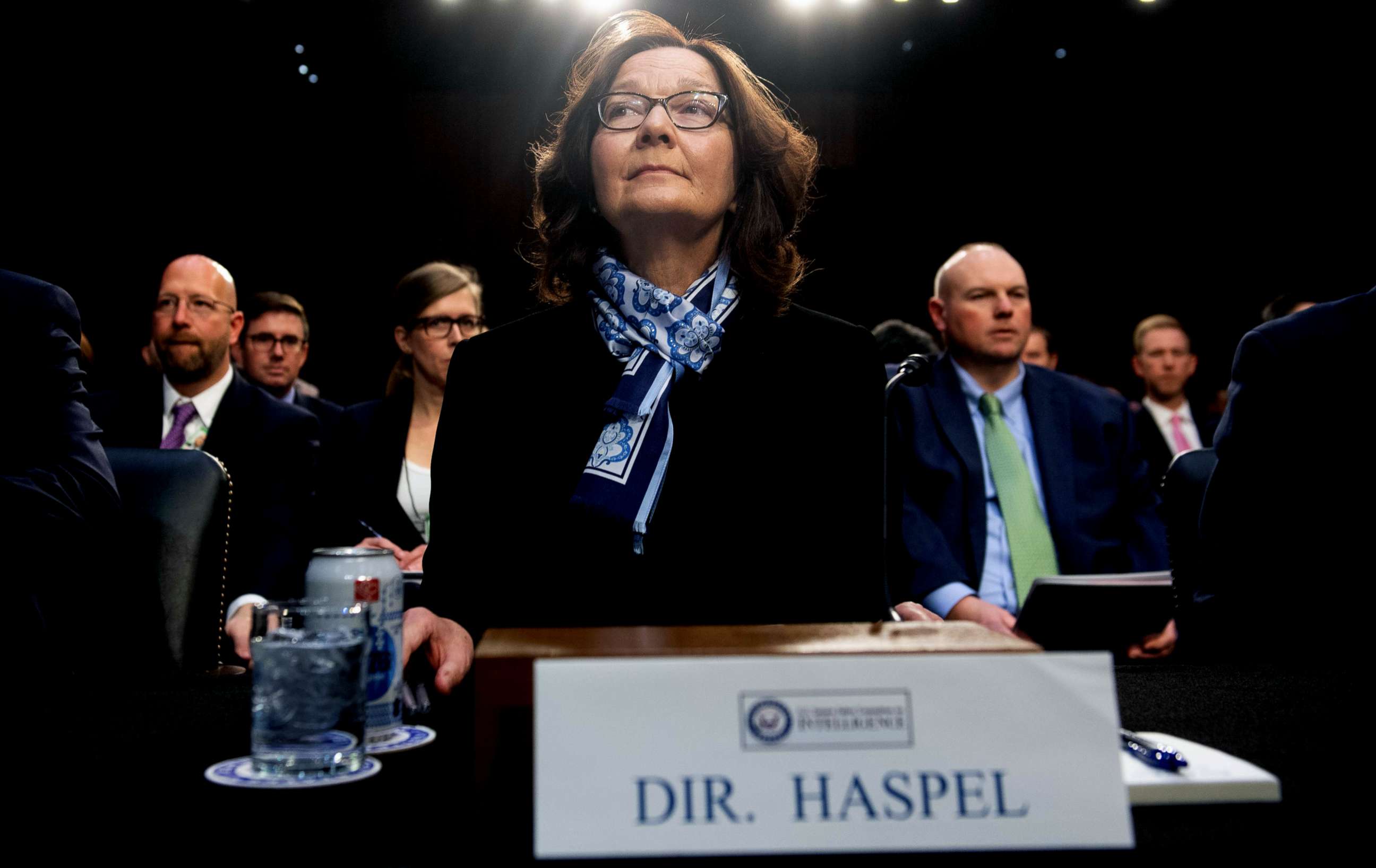PHOTO: Gina Haspel, director of the Central Intelligence Agency testifies on Worldwide Threats during a Senate Select Committee on Intelligence hearing on Capitol Hill in Washington, D.C., Jan. 29, 2019. 