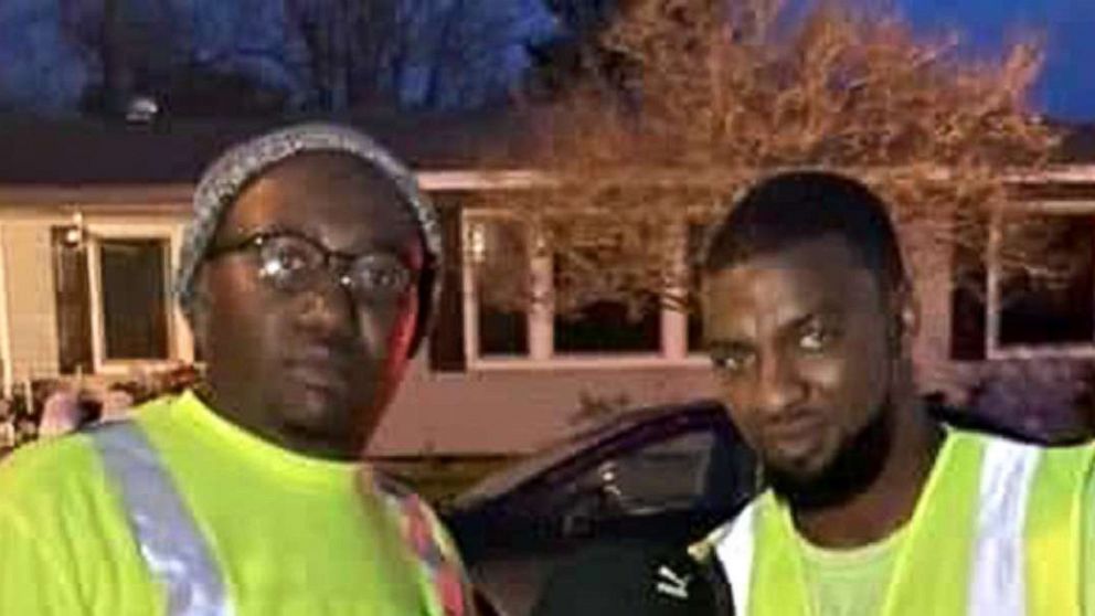 PHOTO: This photo posted to the company's Facebook page shows Pelican Waste & Debris workers Dion Merrick and Brandon Antoine, who are being credited with saving a 10-year-old girl who had been kidnapped from a relative's home.
