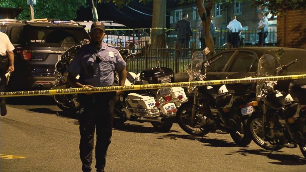 PHOTO: A 10-year-old girl was shot dead by masked gunmen in Washington, D.C., July 16, 2018.