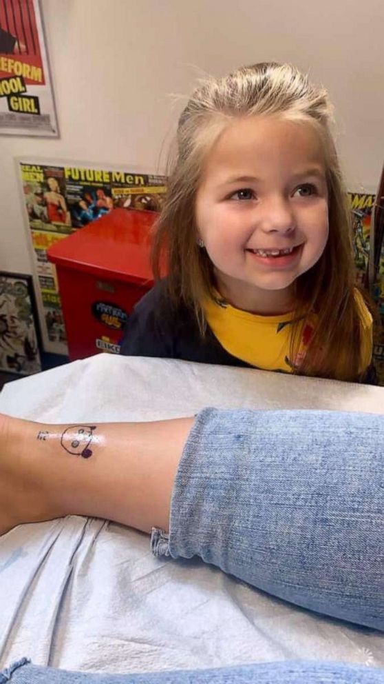 PHOTO: The Cleveland chapter of A Special Wish shared a batch of heartwarming images this week of Maja, a 5-year-old girl with leukemia, as she fulfilled her lifelong dream of becoming a tattoo artist.