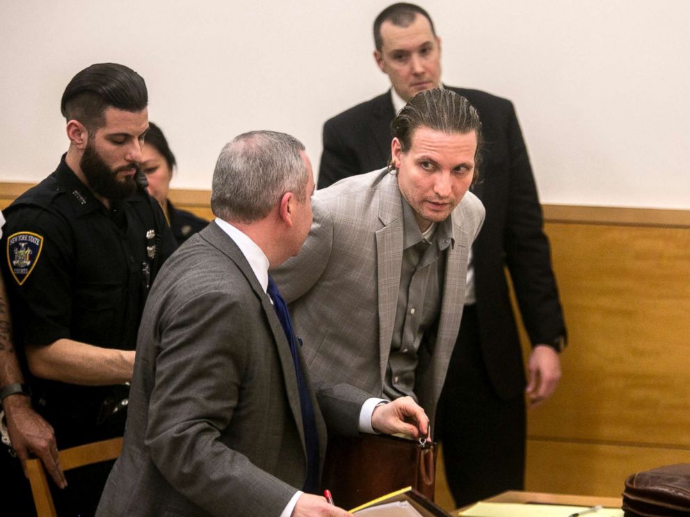 PHOTO:John Giuca, who was convicted of murder in 2005 in the death of Mark Fisher, is taken away after Judge Danny Chun decided not to release him while awaiting a retrial at Brooklyn Supreme Court in Brooklyn, New York, Feb. 20, 2018.