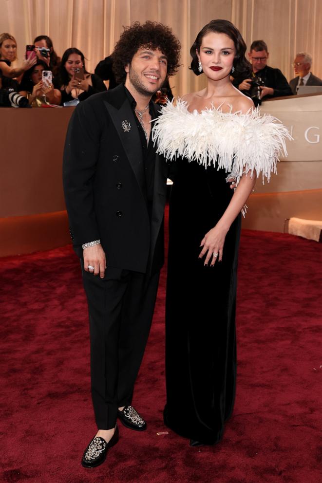 PHOTO: Benny Blanco and Selena Gomez attend the 83rd Annual Golden Globes in Beverly Hills, Calif., January 11, 2026.