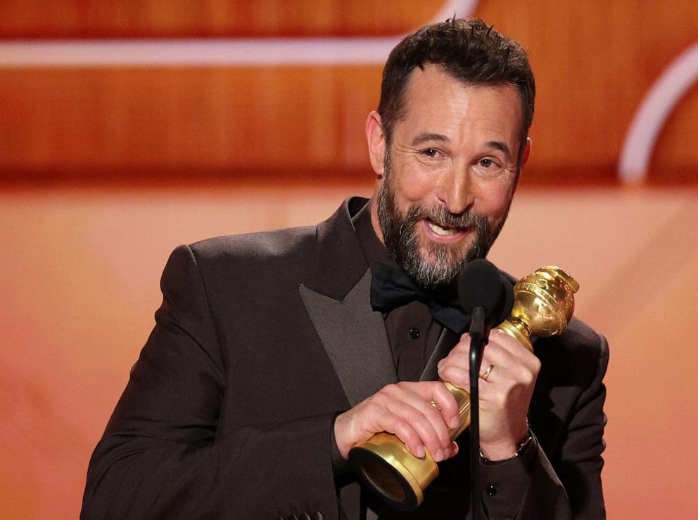 PHOTO: Noah Wyle accepts the Best Performance by a Lead Actor in a TV Series, Drama Award for "The Pitt" during the 83rd Annual Golden Globes in Beverly Hills, Calif., January 11, 2026.