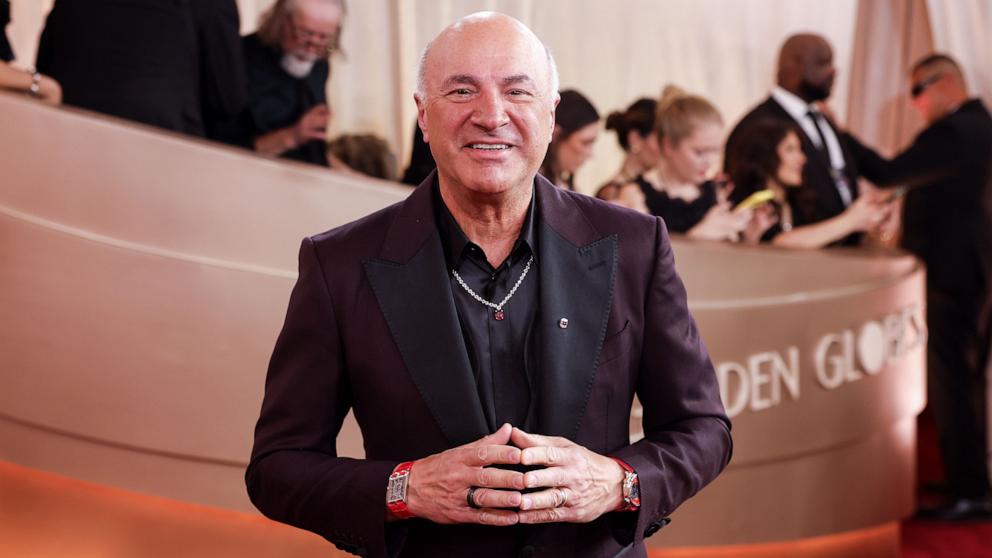 PHOTO: Kevin O'Leary attends the 83rd Annual Golden Globes in Beverly Hills, Calif., January 11, 2026.