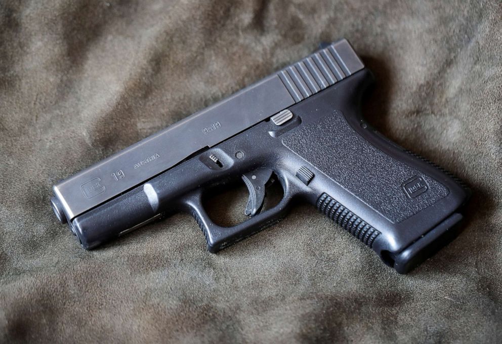 PHOTO: A Glock 19, 9 mm Para pistol is seen in Vienna, Austria, March 22, 2018.