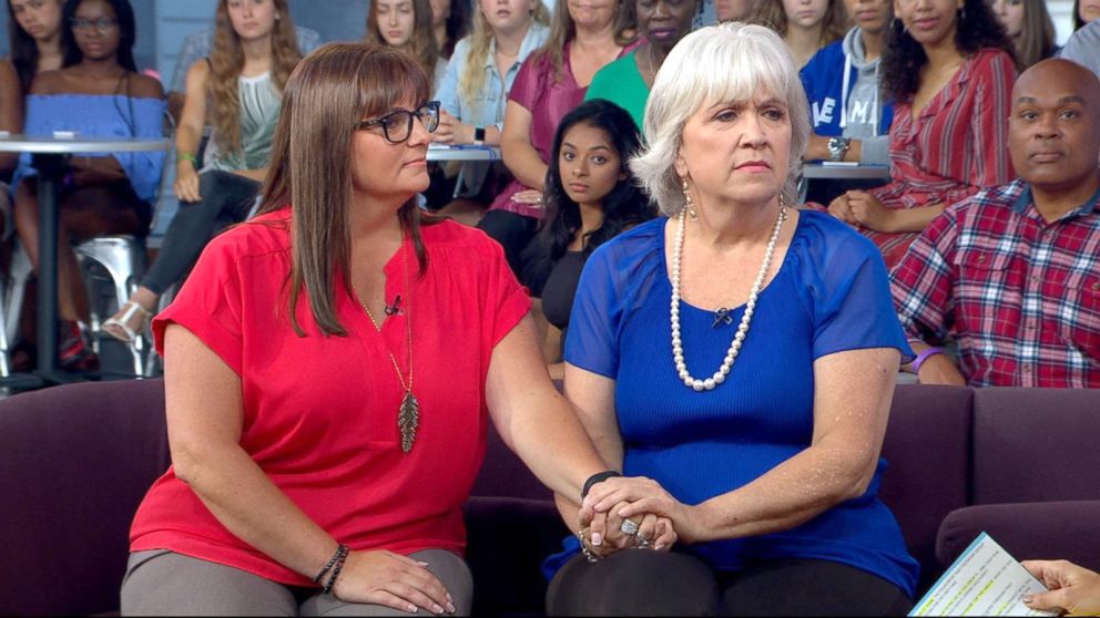 PHOTO: Catherine St Clair, right, and Erin Cosentino appear together on "Good Morning America."