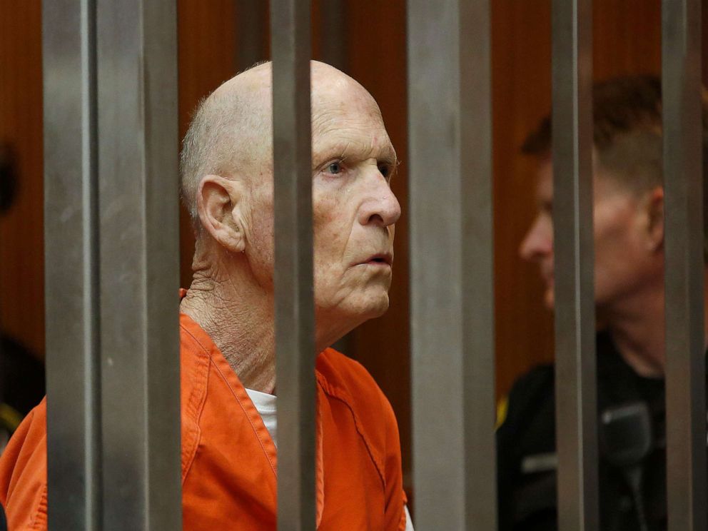 PHOTO: In this April 10, 2019, file photo, Joseph James DeAngelo, suspected of being the Golden State Killer appears in Sacramento County Superior Court as prosectors announce they will seek the death penalty if he is convicted in Sacramento, Calif.