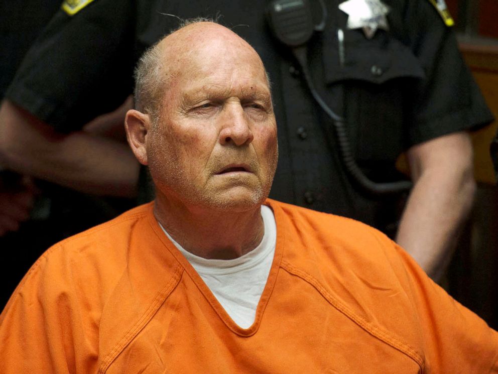 PHOTO: Joseph DeAngelo, 72, who authorities said was identified by DNA evidence as the the Golden State Killer, appears at his arraignment in Sacramento, Calif., April 27, 2018.