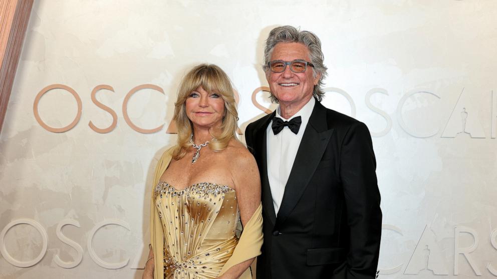 PHOTO: Goldie Hawn and Kurt Russell attend the 97th Annual Oscars at Dolby Theatre, on March 2, 2025, in Hollywood, Calif.