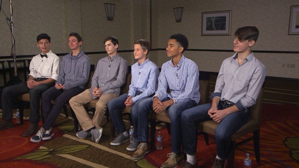 PHOTO: ABC News' Paula Faris spoke to a group of six boys aged 12 to 16 from the Denver area as part of a "GMA" parenting series on raising boys who grow up to treat women with respect. 