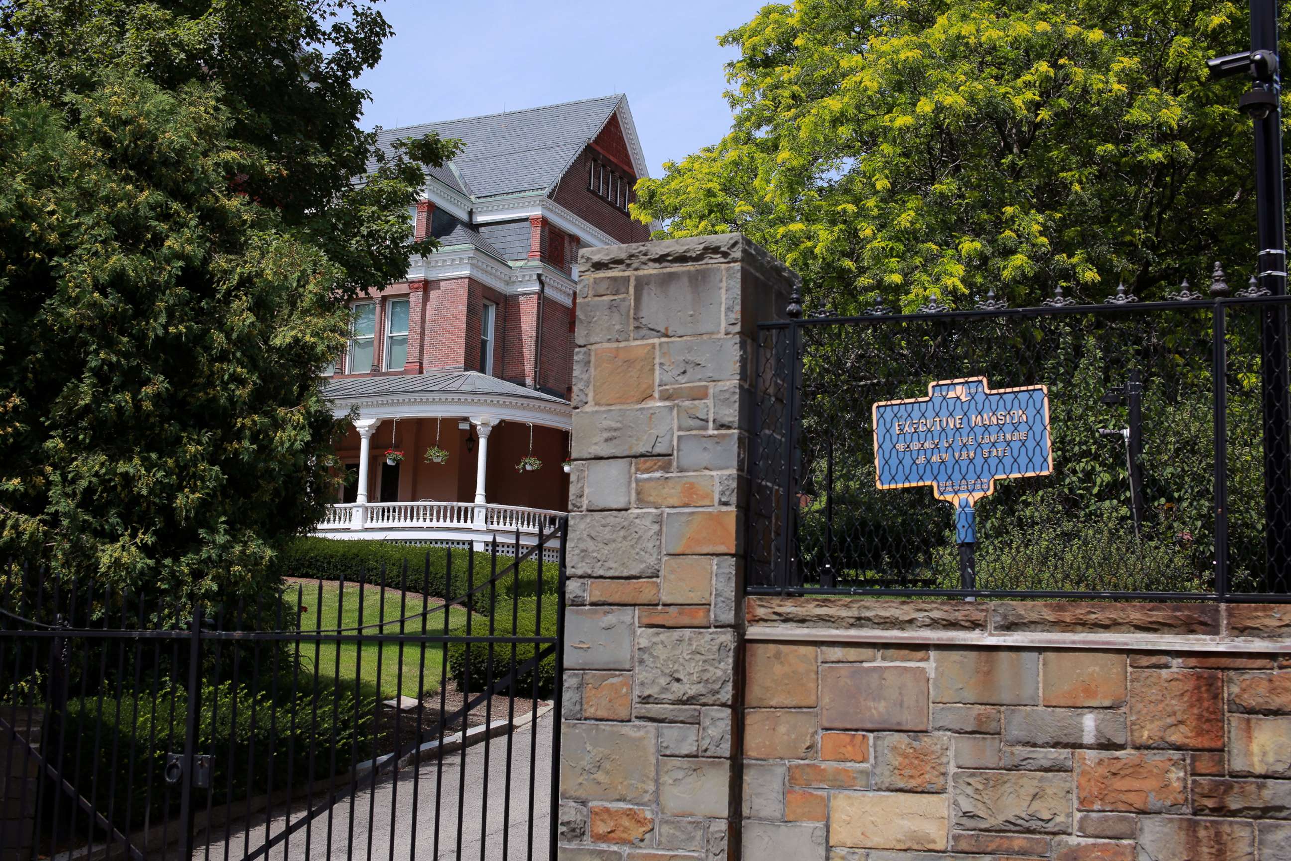 PHOTO: The New York State governor's residence, is seen after an independent inquiry showed that New York Governor Andrew Cuomo sexually harassed multiple women and violated federal and state laws, in Albany, New York, Aug. 3, 2021.