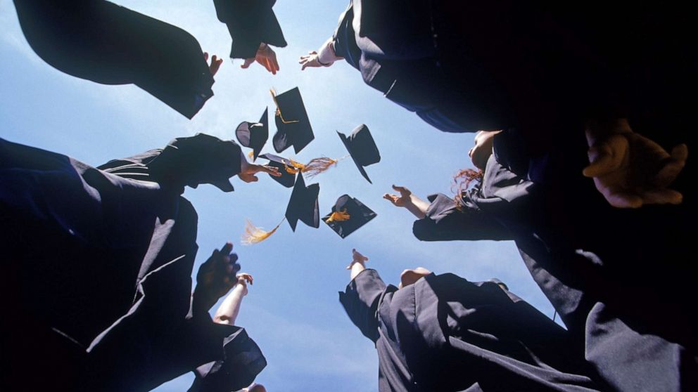 PHOTO: High school students graduate in this undated stock image.