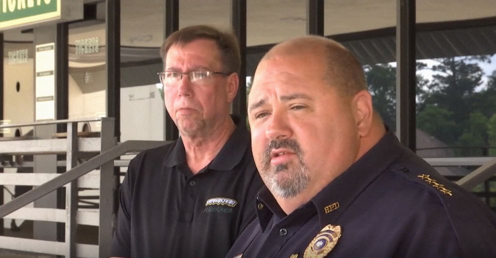 PHOTO: Hammond Police Chief Edwin Bergeron Jr. speaks during a press conference regarding shooting that ensued following the Hammond high school graduation ceremony University Center at Southeastern Louisiana University's campus in Hammond, La.