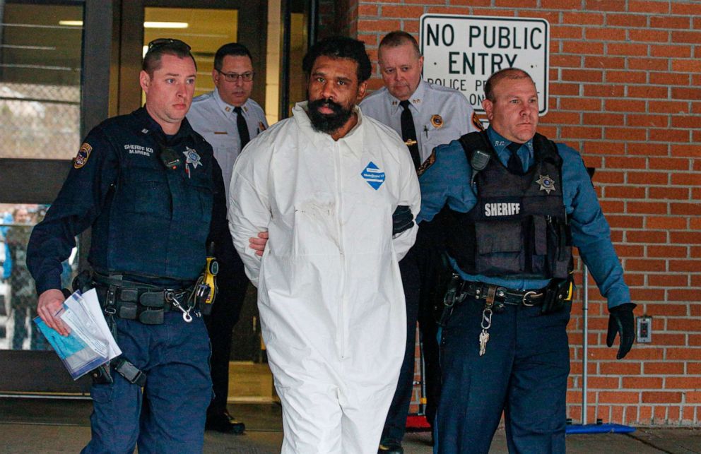 PHOTO: Thomas Grafton, the suspect in Hanukkah celebration stabbings in Monsey, leaves the Ramapo Town Hall in Airmont, New York after being arrested on Dec. 29, 2019.