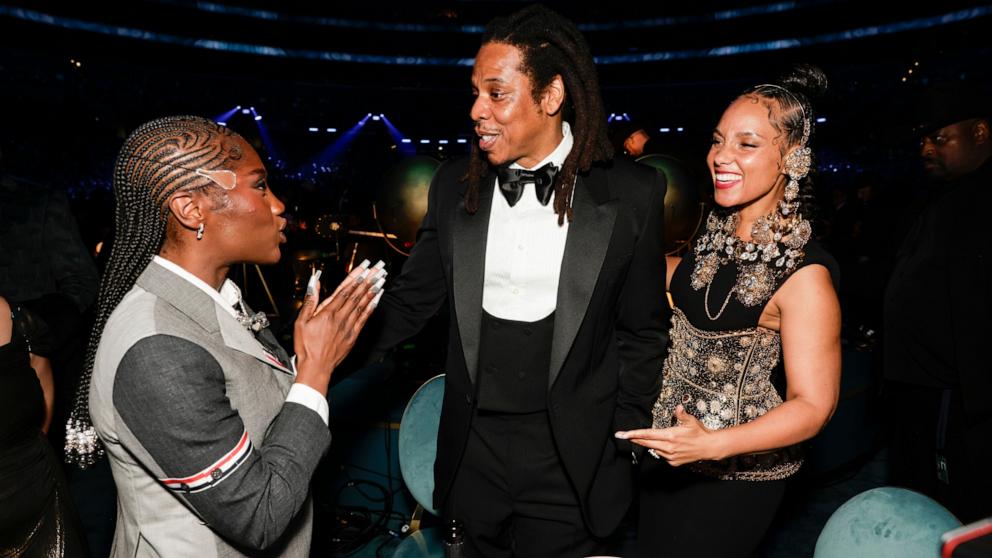 PHOTO: Doechii, Jay-Z, and Alicia Keys attend the 67th Annual GRAMMY Awards, Feb. 2, 2025 in Los Angeles.