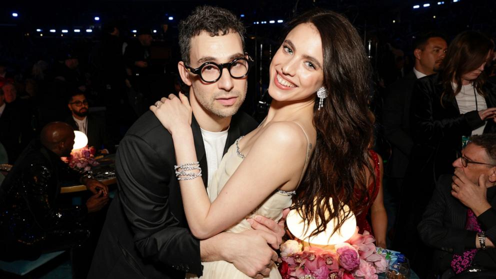 PHOTO: Jack Antonoff and Margaret Qualley attend the 67th Annual GRAMMY Awards, Feb. 2, 2025 in Los Angeles.