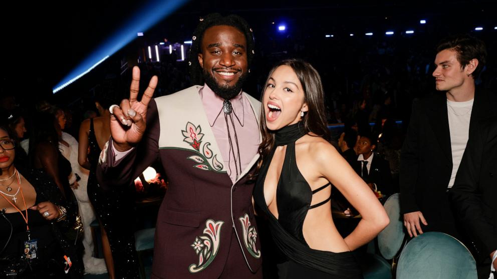 PHOTO: Shaboozey and Olivia Rodrigo attend the 67th Annual GRAMMY Awards, Feb. 2, 2025 in Los Angeles.