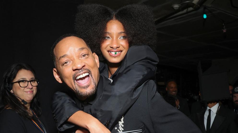 PHOTO: Will Smith and Willow Smith backstage at the 67th Annual GRAMMY Awards, Feb. 2, 2025, in Los Angeles.