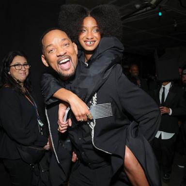 PHOTO: Will Smith and Willow Smith backstage at the 67th Annual GRAMMY Awards, Feb. 2, 2025, in Los Angeles.