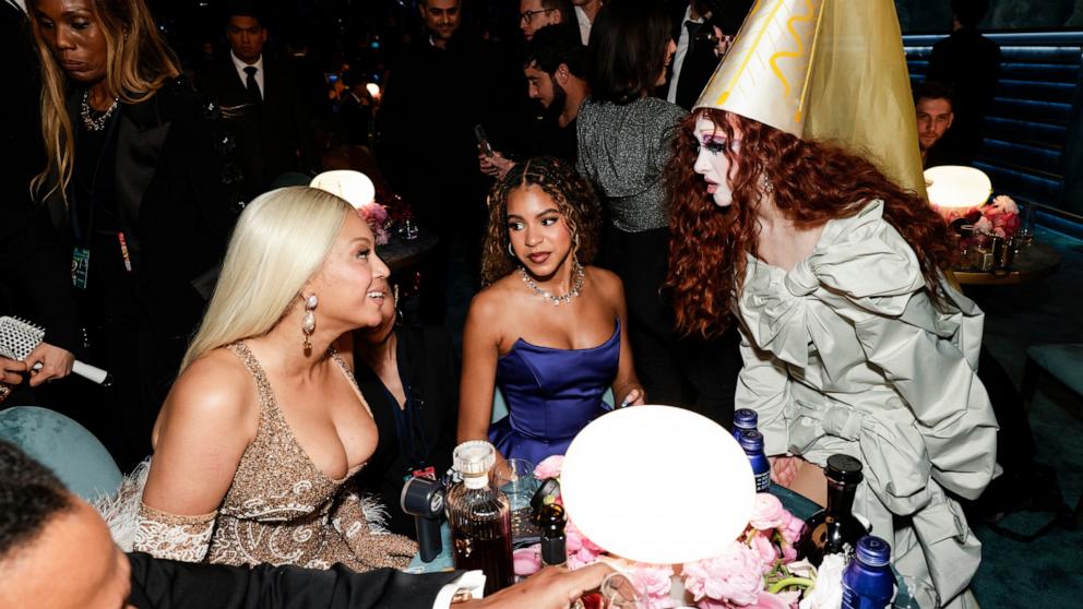 PHOTO: Beyonce, Blue Ivy Carter, and Chappell Roan attend the 67th Annual Grammy Awards in Los Angeles, Feb. 2, 2025.