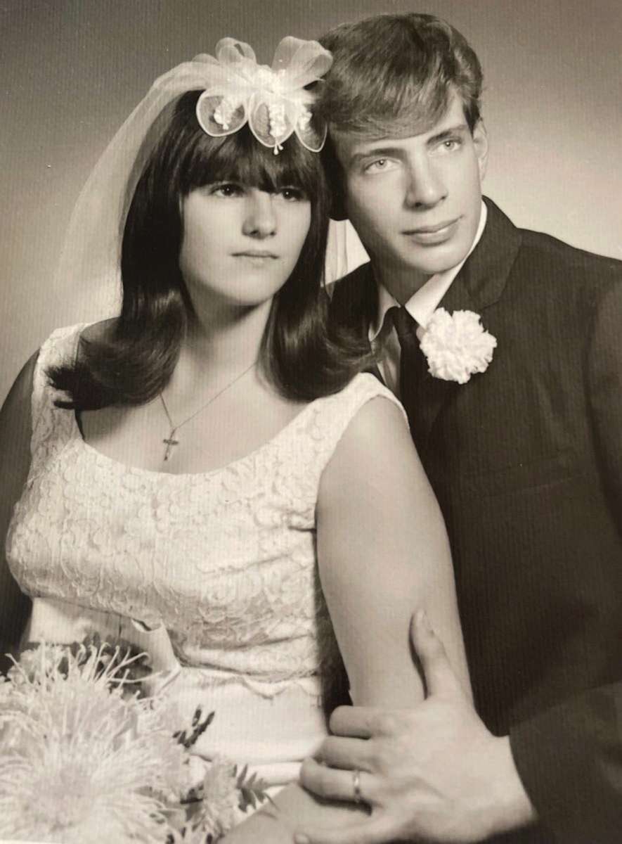 PHOTO: A wedding photo of from the 1960s of Patricia Ann Tucker and a previous h
