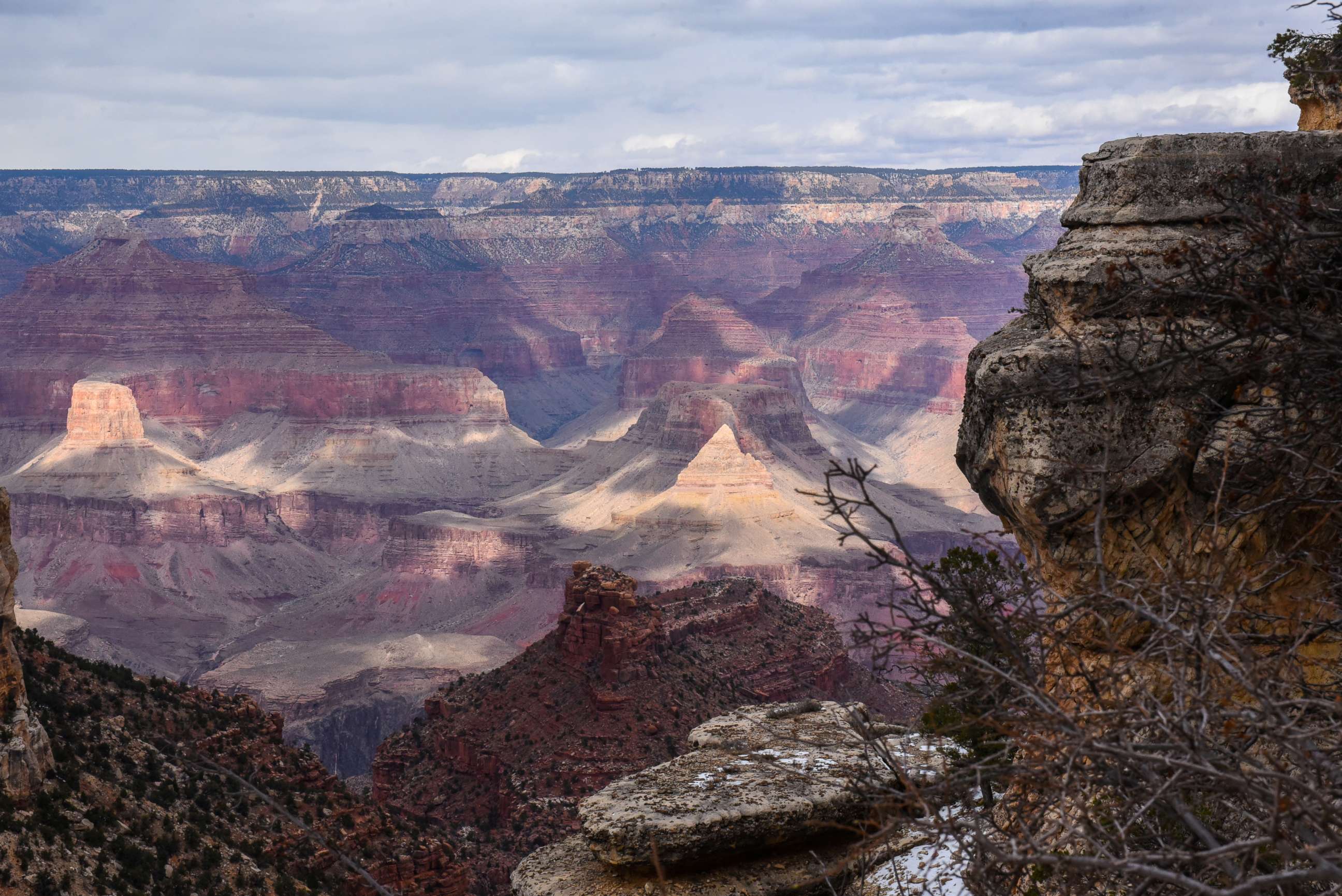 PHOTO: The Grand Canyon is seen from the South Rim near Grand Canyon Village, Arizona, on Feb. 22, 2018.