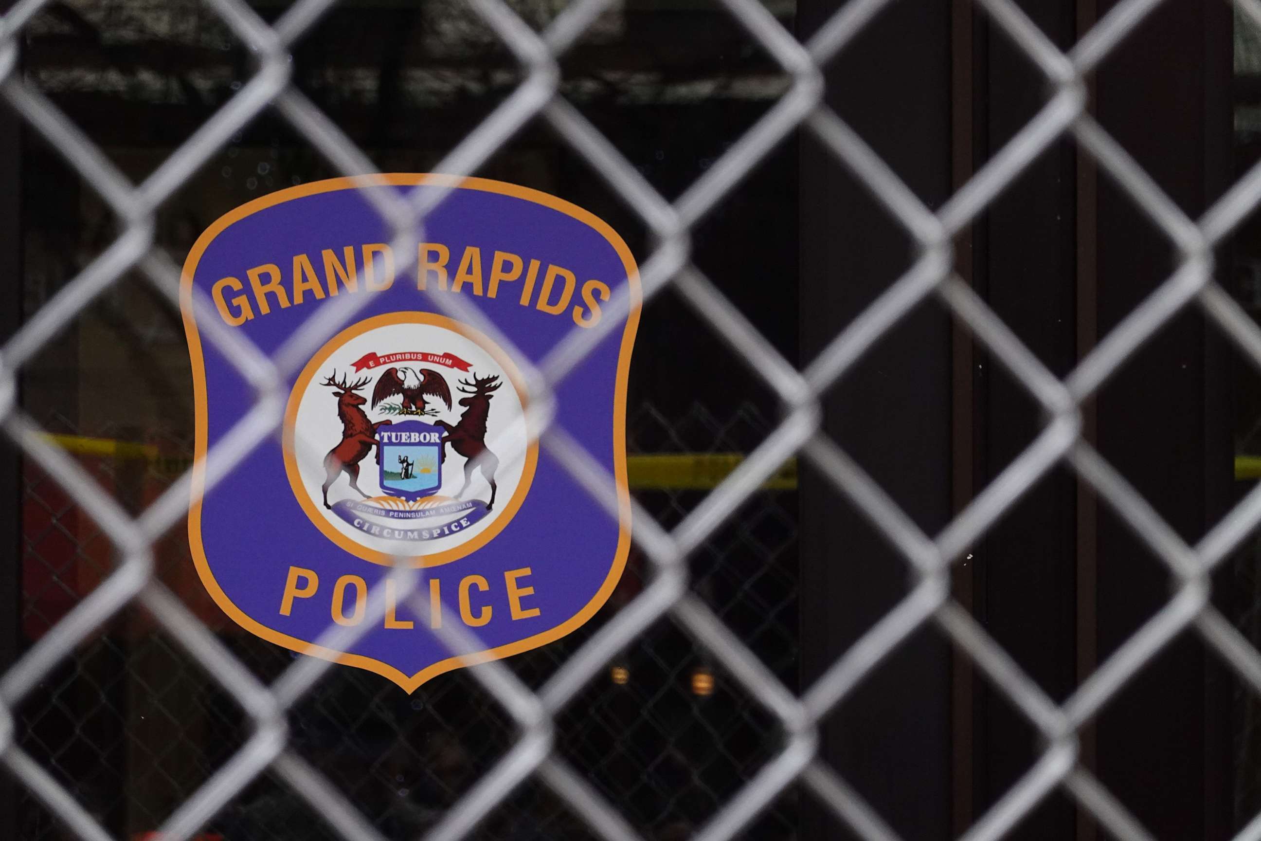 PHOTO: The Grand Rapids police station is seen, April 14, 2022, in Grand Rapids, Mich.