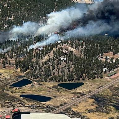 The Greer Fire is threatening a small mountain town near the New Mexico border.