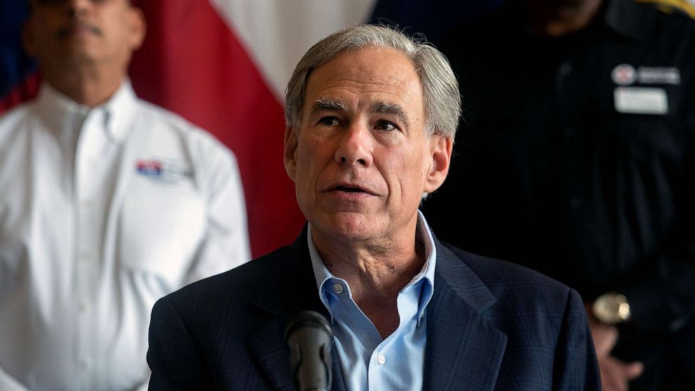 PHOTO: FILE - Greg Abbott, governor of Texas, speaks during a news conference in Dallas, Texas, Aug. 23, 2022.