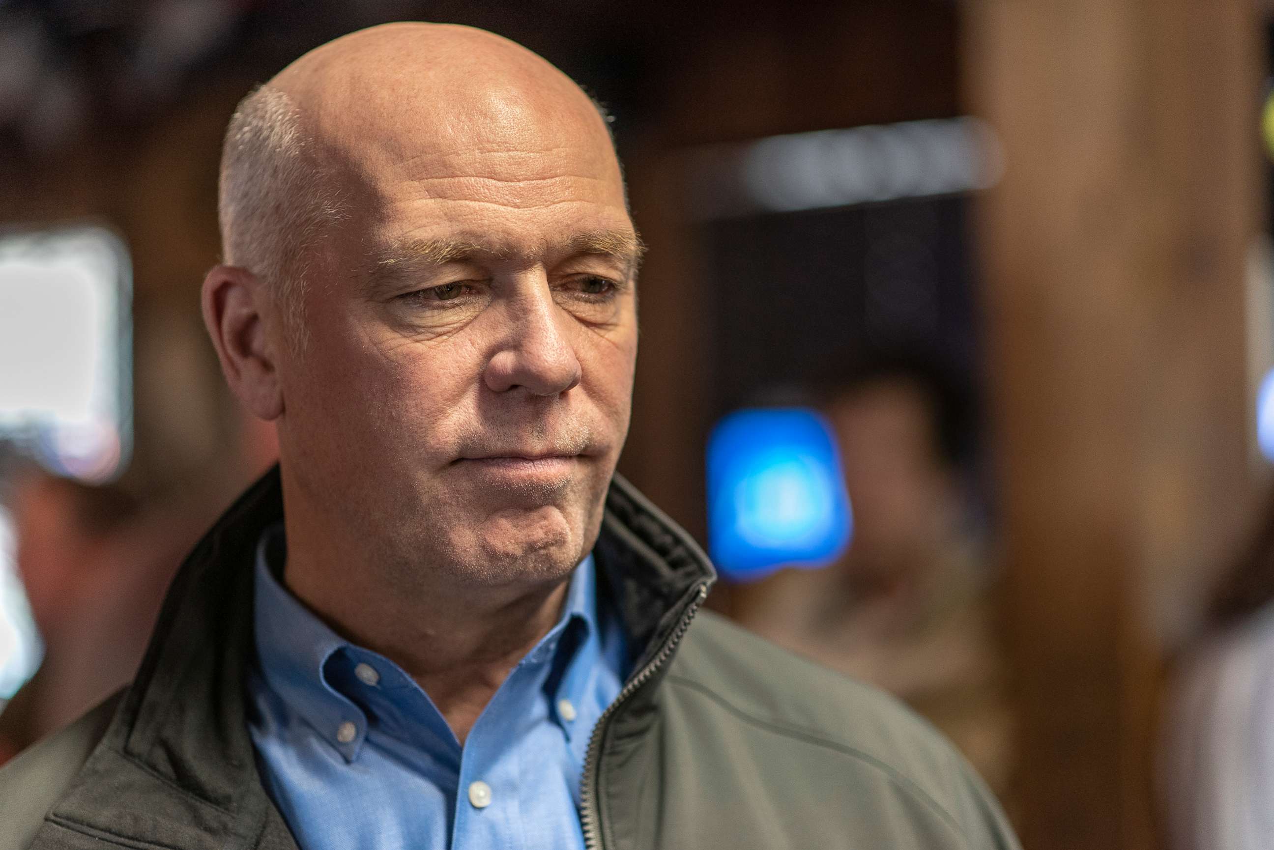 PHOTO: Montana Republican Congressman Greg Gianforte is seen at Chico Hot Springs below Emigrant Peak, Oct. 10, 2018, in Pray, Mo. He was elected the state's governor in 2020.