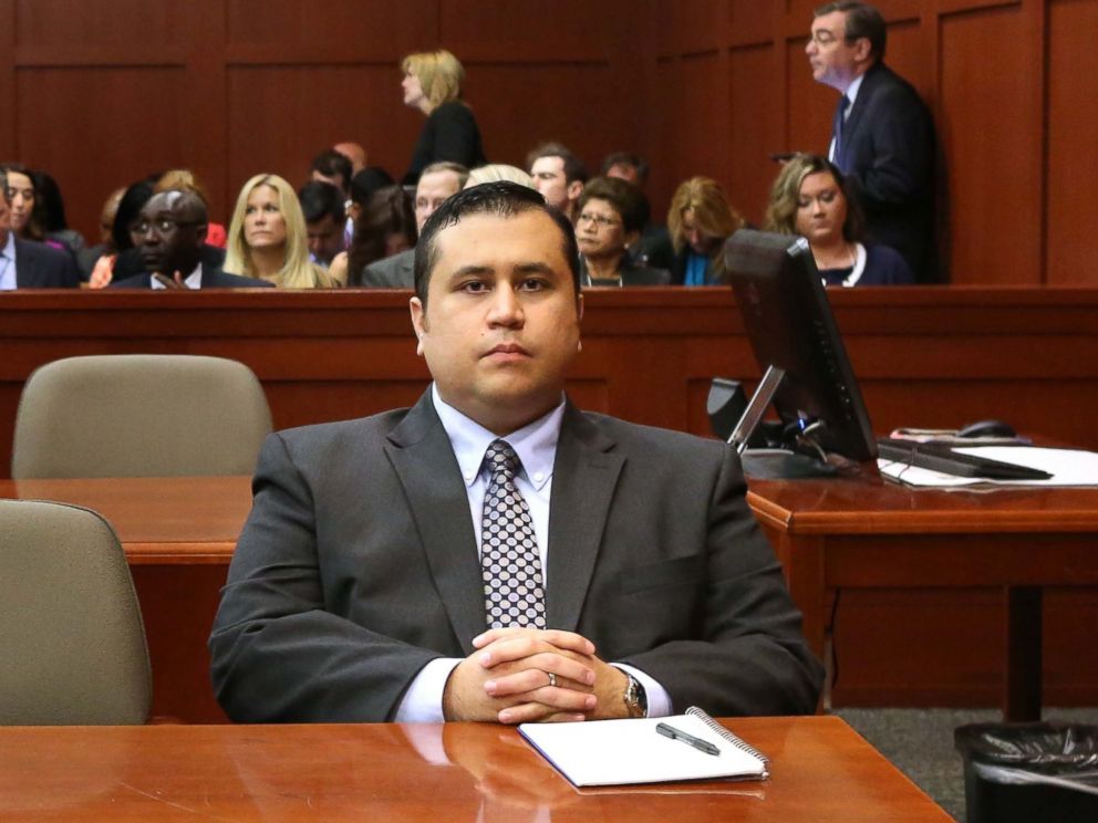 PHOTO: George Zimmerman waits for his defense counsel to arrive in Seminole circuit court, on the 11th day of his murder trial in the 2012 death of Trayvon Martin, June 24, 2013, in Sanford, Fla.