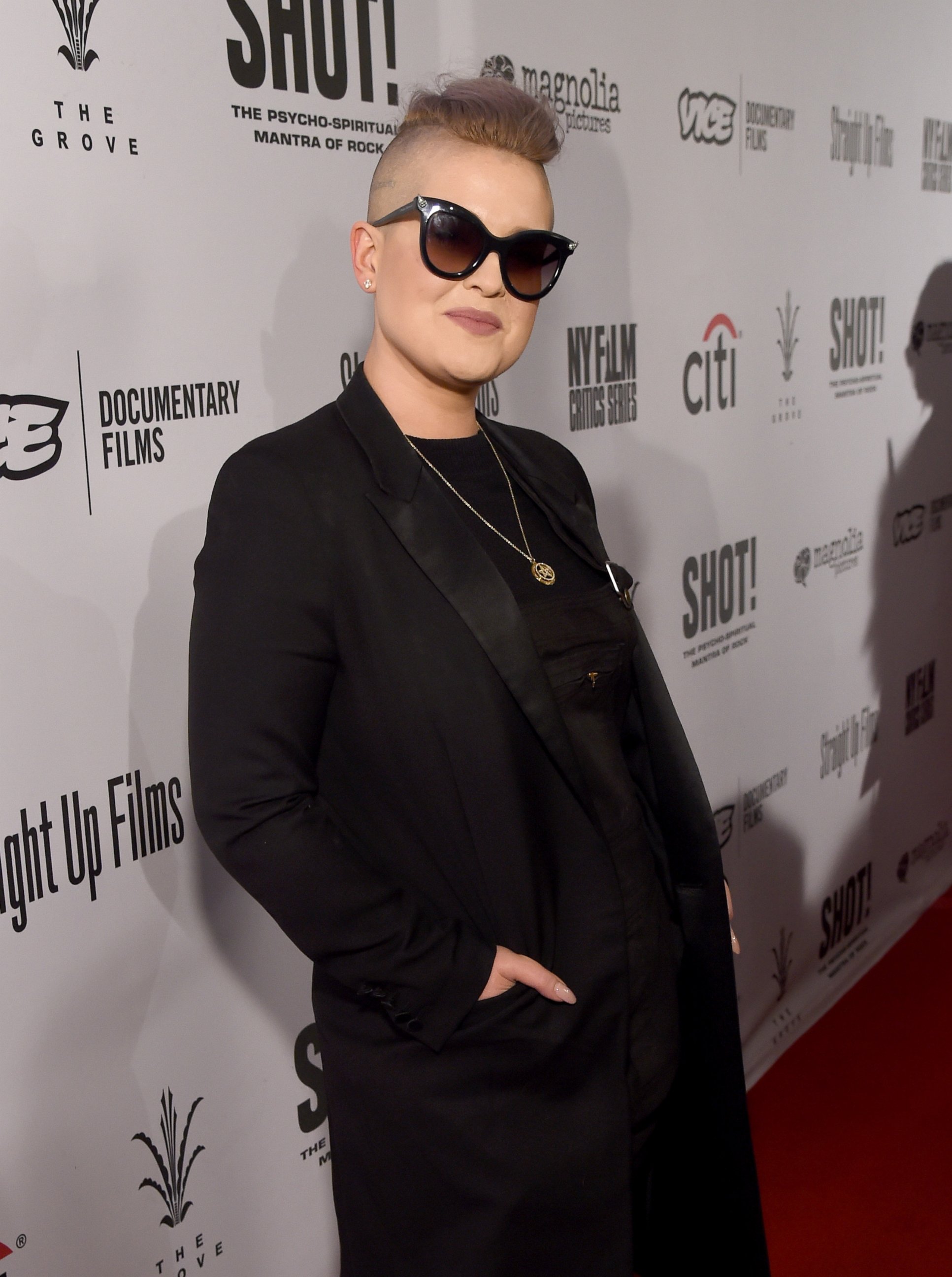 PHOTO: Kelly Osbourne attends the screening for "SHOT! The Psycho Spiritual Mantra of Rock" at The Grove presented by CITI on April 5, 2017 in Los Angeles.