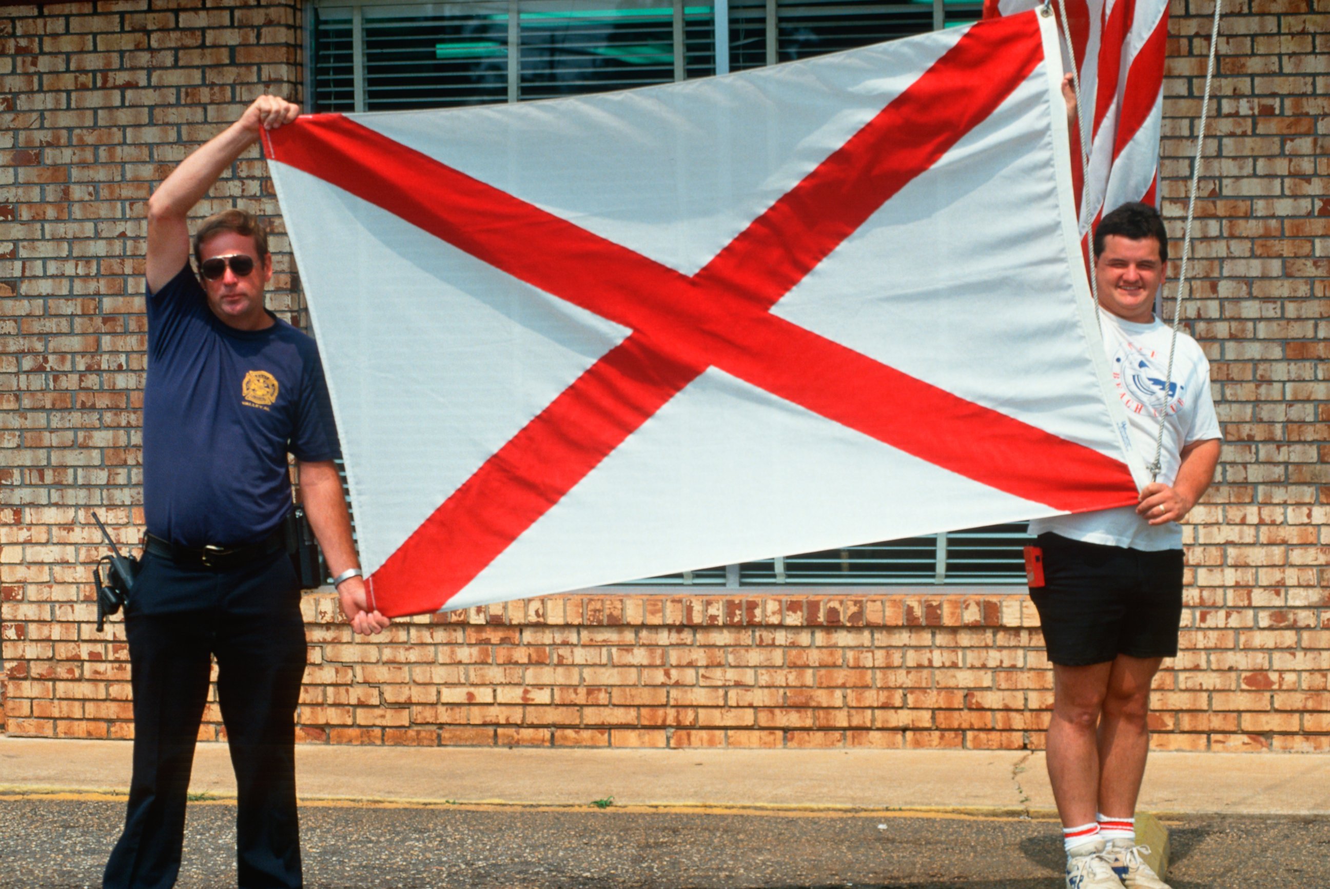 PHOTO: The state flag of Alabama is see in this 2003 file photo. 